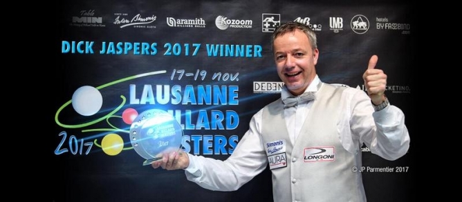 Dick Jaspers gewinnt Lausanne Billard Masters