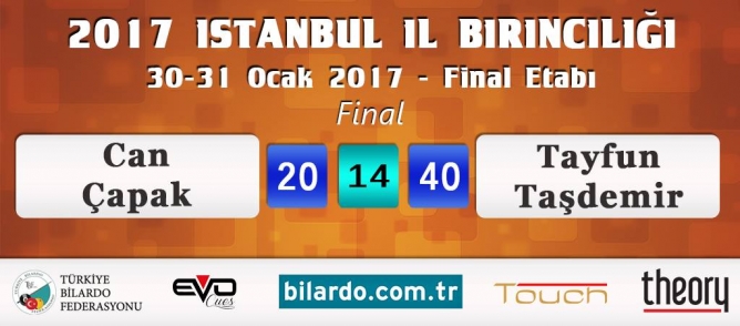 Türkiye Bilardo Şampiyonası 2017 - İstanbul İl Birinciliği Tayfun Taşdemir'in
