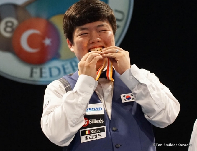 Myung-Woo Cho gewinnt Junioren-WM mit Rekord: 2,022 GD