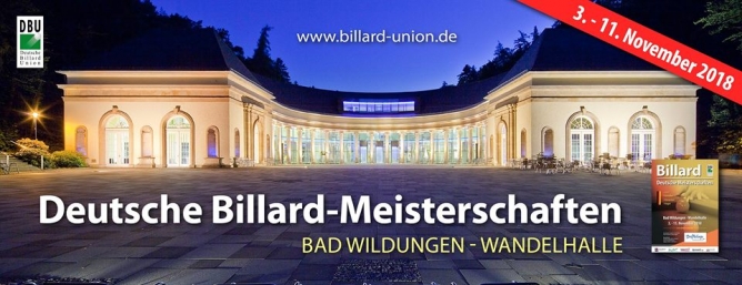 Die Deutschen Billardmeisterschaften 2018
