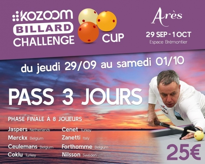 Tickets für KOZOOM Cup Finale - Billard und Erholung an Atlantikküste