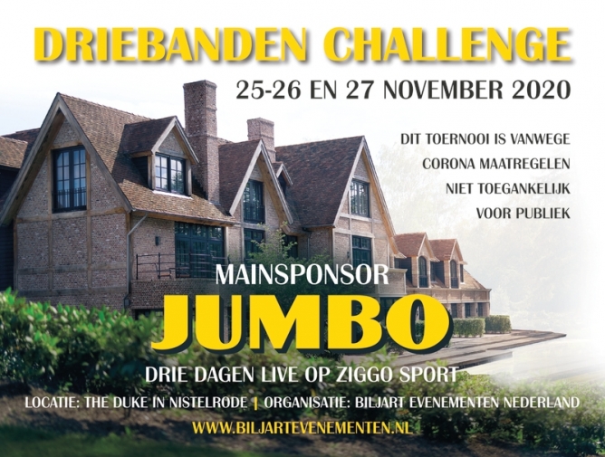 Niederlande kündigt großes Turnier im November für Europas Billard-Elite an.